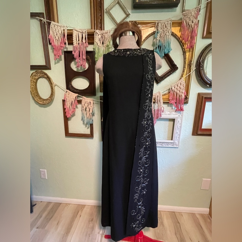 Vintage Miss Elliette Black Gown